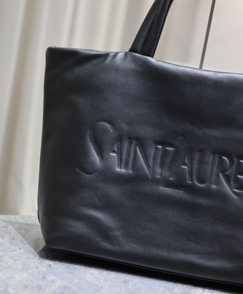 Logo Leather Tote Bag