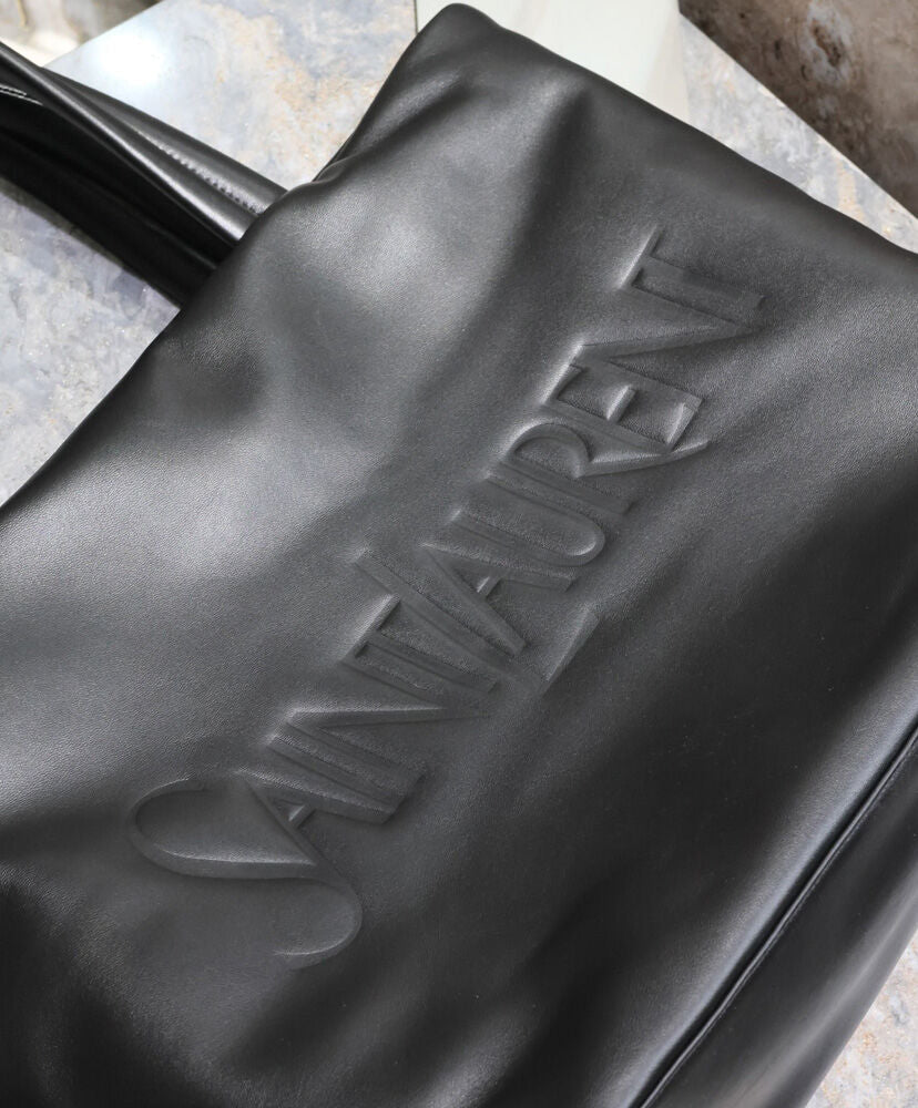 Logo Leather Tote Bag
