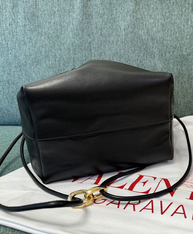 Vlogo Pouf Nappa Leather Pouch