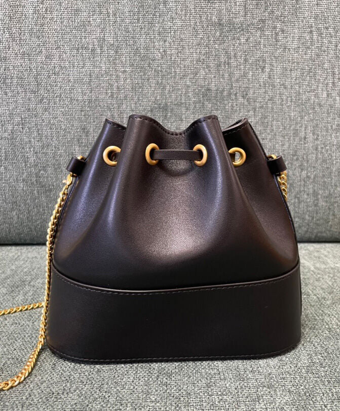 Mini Bucket Bag In Nappa With Vlogo Signature Chain