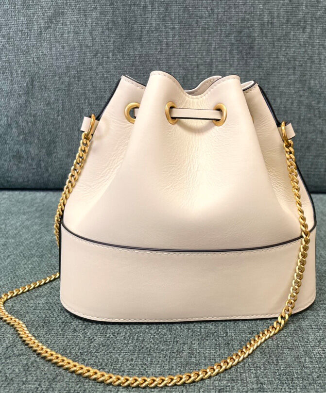 Mini Bucket Bag In Nappa With Vlogo Signature Chain