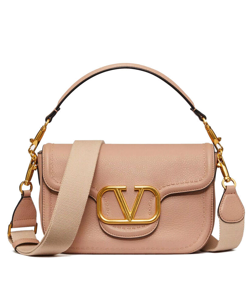 Valentino Garavani Alltime Grainy Calfskin Shoulder Bag