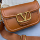 Valentino Garavani Alltime Grainy Calfskin Shoulder Bag