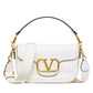 Valentino Garavani Alltime Grainy Calfskin Shoulder Bag