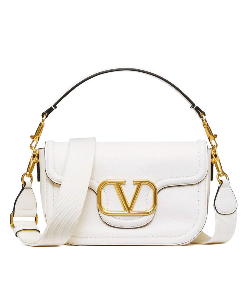 Valentino Garavani Alltime Grainy Calfskin Shoulder Bag