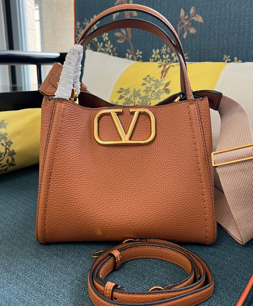 Valentino Garavani Alltime Medium Handbag In Grainy Calfskin