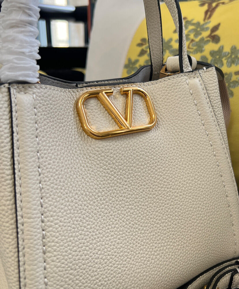 Valentino Garavani Alltime Small Handbag In Grainy Calfskin