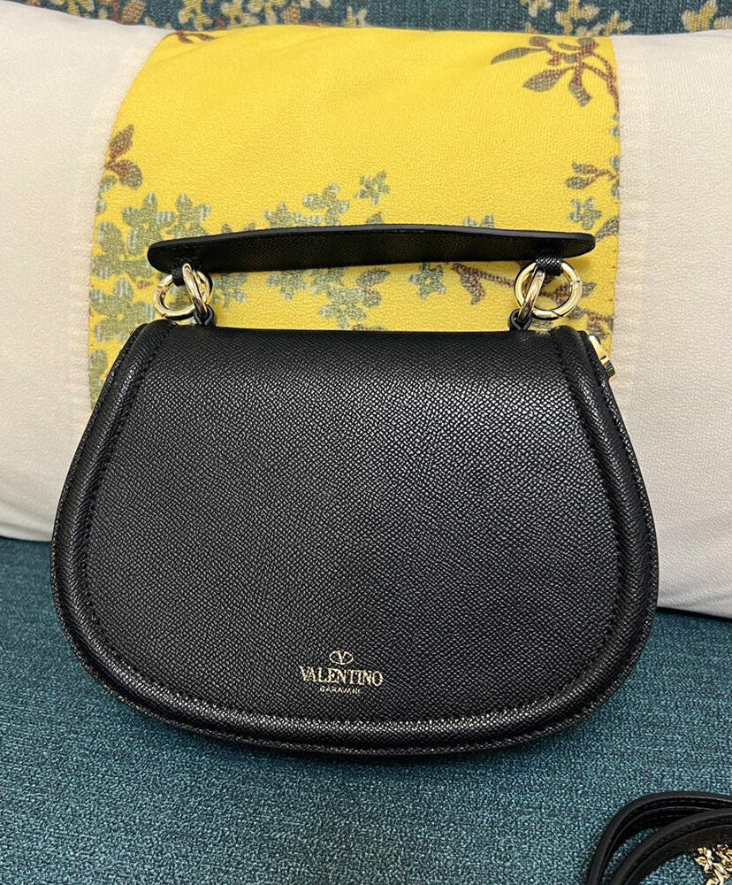 Vsling Shoulder Bag In Grainy Calfskin