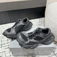 Stapler Distressed Mesh And Rubber Sneakers