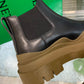 Tire Leather Ankle Boots