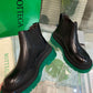 Tire Leather Ankle Boots