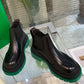 Tire Leather Ankle Boots