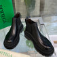 Tire Leather Ankle Boots