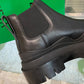 Tire Leather Ankle Boots