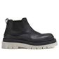 Tire Leather Ankle Boots