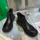 Tire Leather Ankle Boots