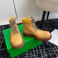 Haddock Intrecciato Leather-Trimmed Nubuck Ankle Boots