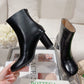 Atomic Glossed-Leather Ankle Boots