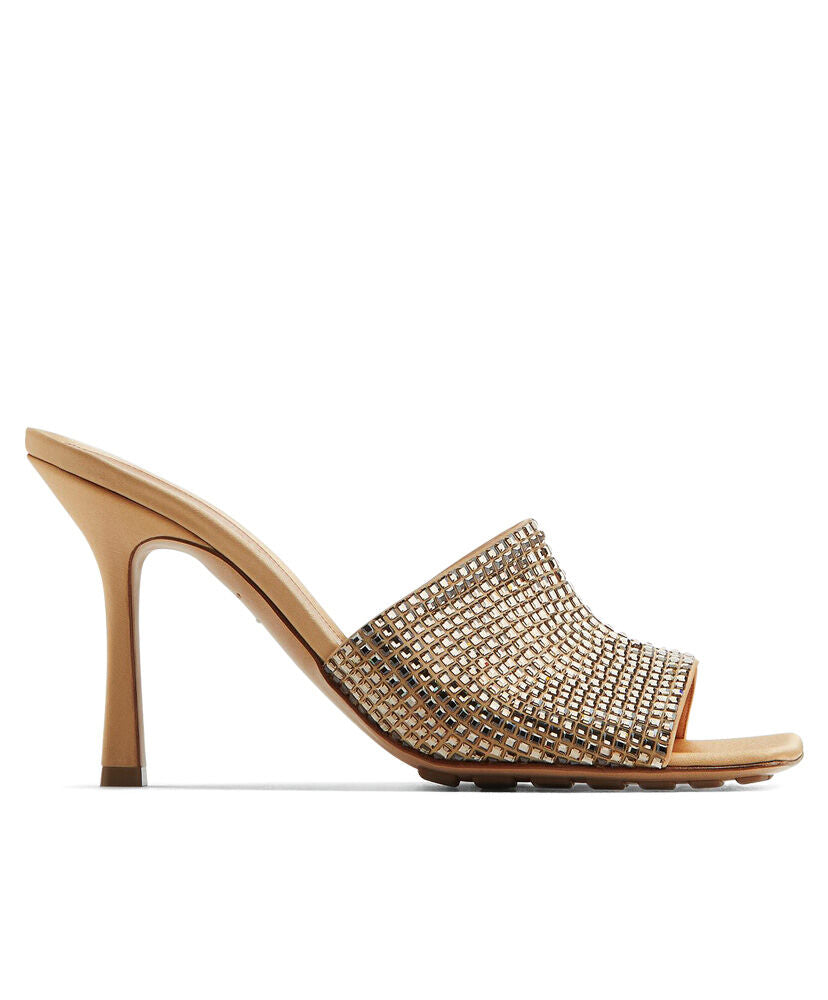 Bottega Veneta Gold ‘Stretch’ Mules