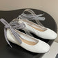 D-Journey Lace-Up Ballet Flat