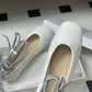 D-Journey Lace-Up Ballet Flat