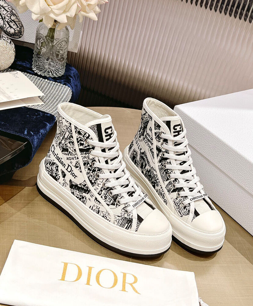 Walk'n'Dior High-Top Platform Sneaker