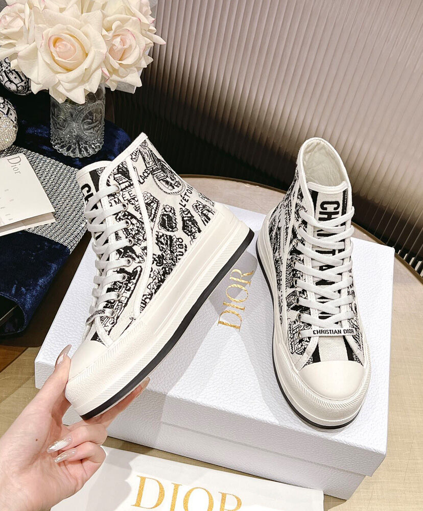 Walk'n'Dior High-Top Platform Sneaker