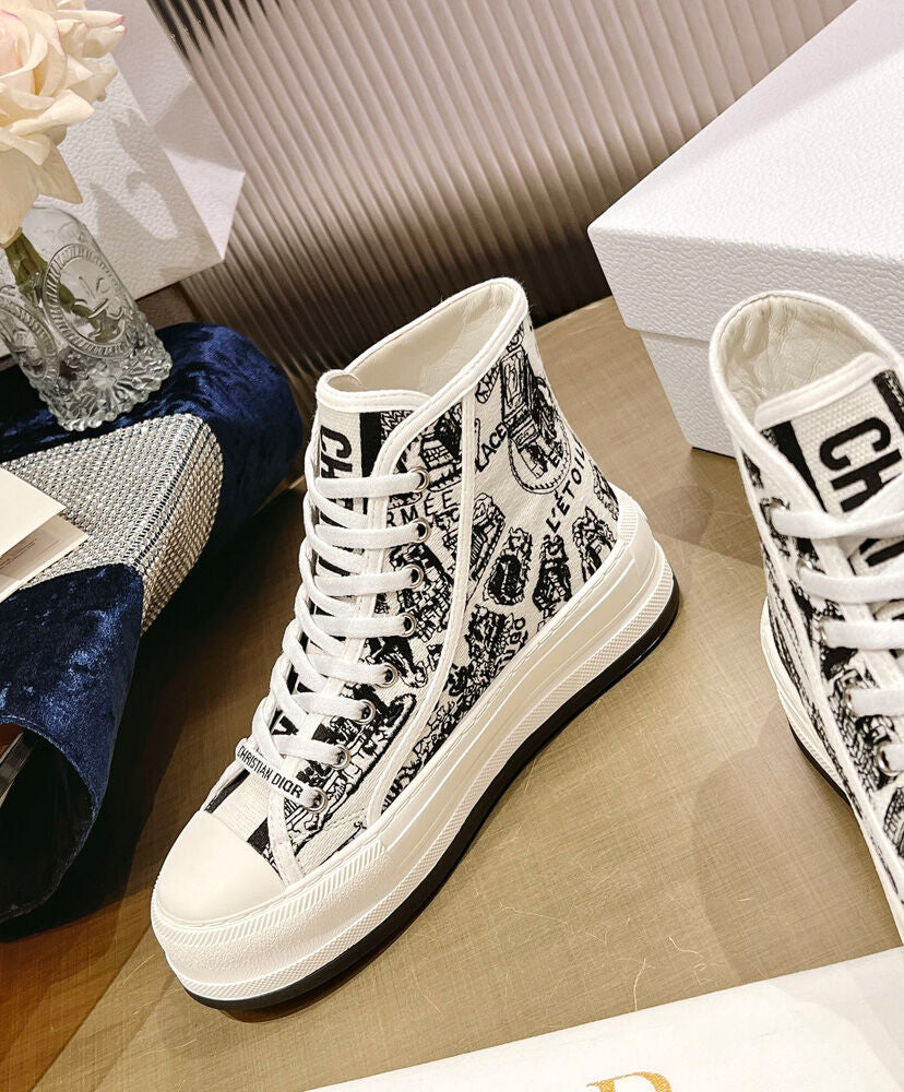 Walk'n'Dior High-Top Platform Sneaker