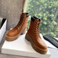 Lace-Up Boot With Triomphe Celine Bulky In Calfskin