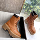 Lace-Up Boot With Triomphe Celine Bulky In Calfskin