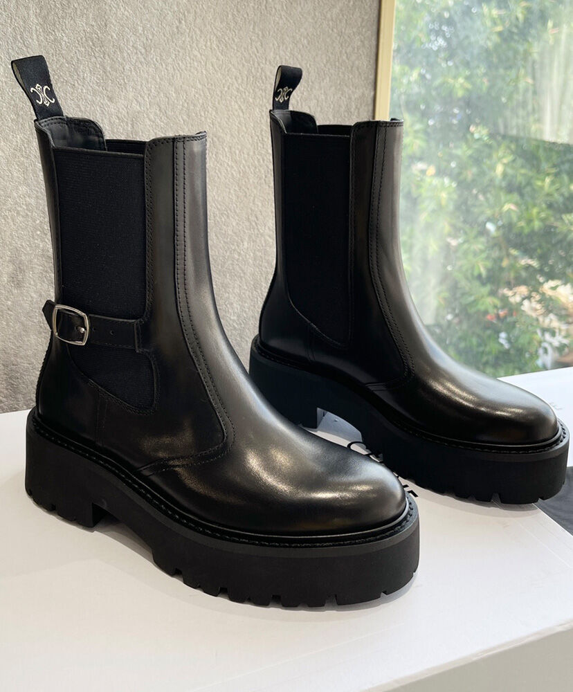 Celine Bulky Chelsea Boot In Calfskin