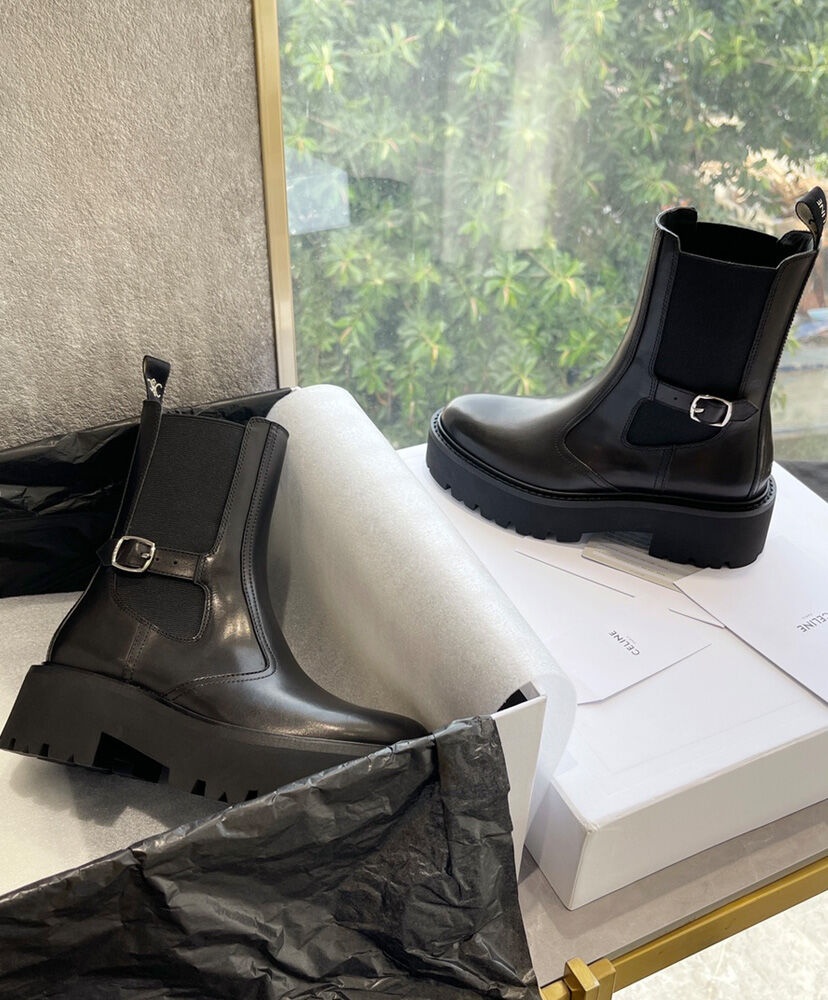 Celine Bulky Chelsea Boot In Calfskin