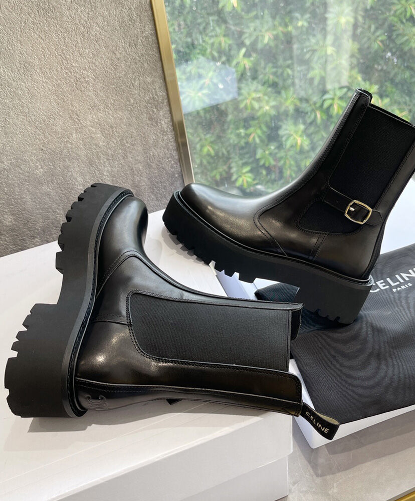 Celine Bulky Chelsea Boot In Calfskin