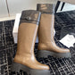 Celine Bulky High Buckle Boot In Calfskin