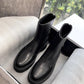 Celine Bulky Boots With Back Zip And Triomphe In Calfskin