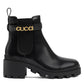 Women's Mid-Heel Boot With Logo