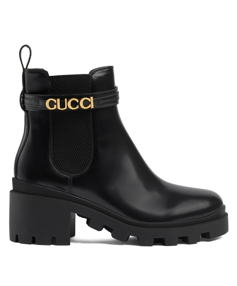 Women's Mid-Heel Boot With Logo