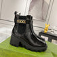 Women's Mid-Heel Boot With Logo