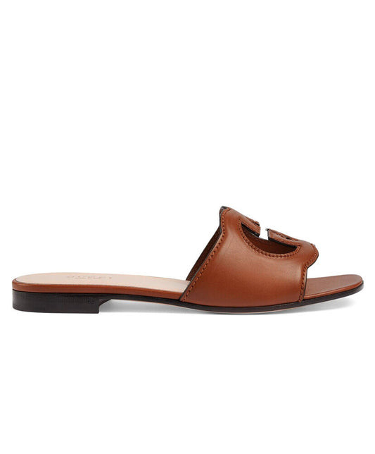 Women's Interlocking G Cut-out Slide Sandal