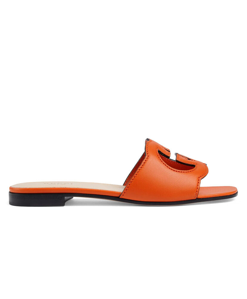 Women's Interlocking G Cut-out Slide Sandal