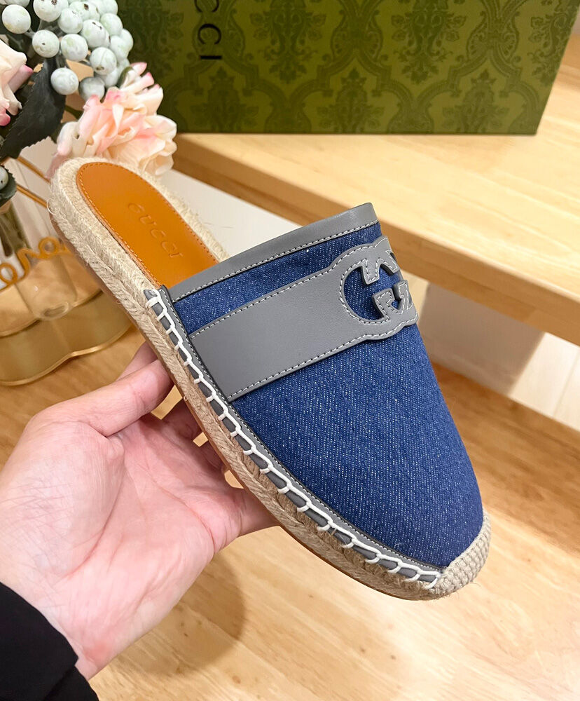 Men's Interlocking G Slide Espadrille