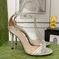 Women's Heeled Metallic Sandal