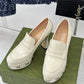 Women's Platform Loafer With GG Studs