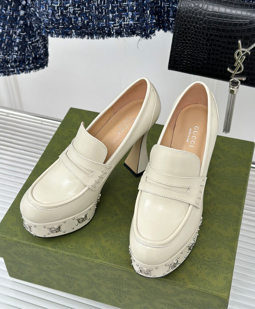 Women's Platform Loafer With GG Studs