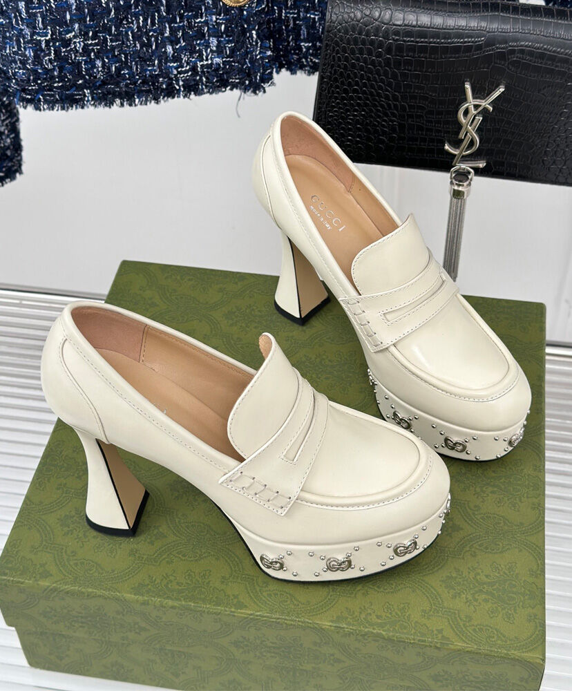 Women's Platform Loafer With GG Studs