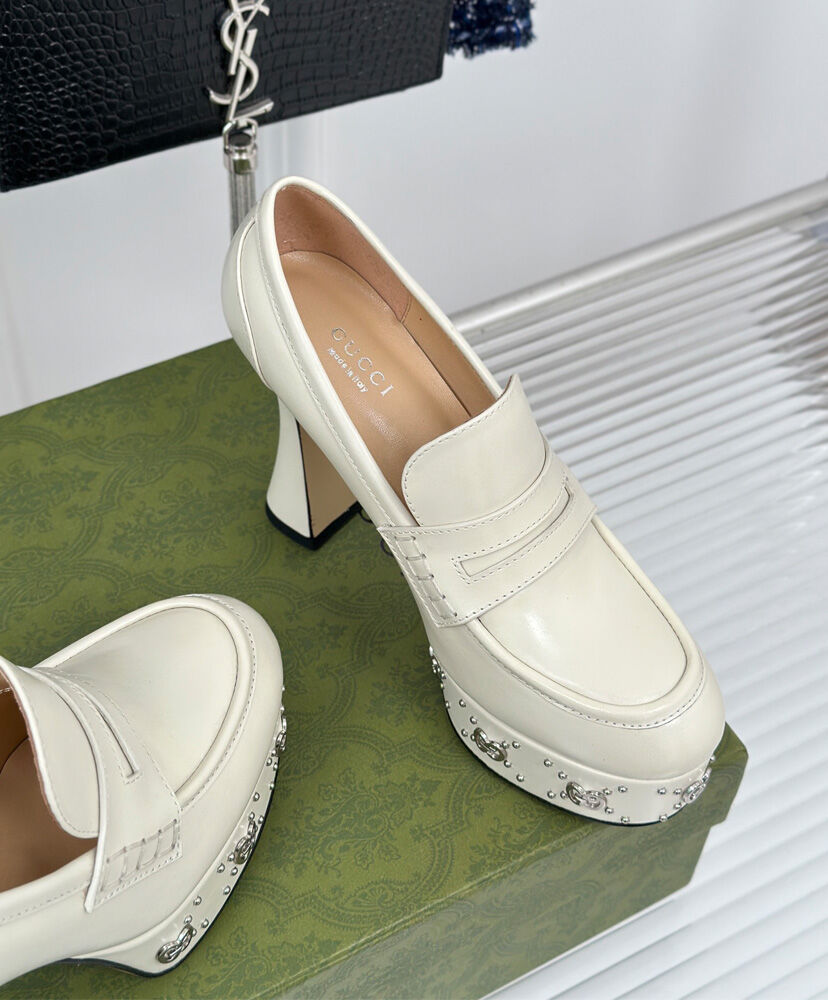 Women's Platform Loafer With GG Studs