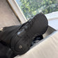 Shark Lock Leather Knee-high Boots