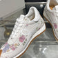 Flow Runner Floral Brushed Suede Sneakers