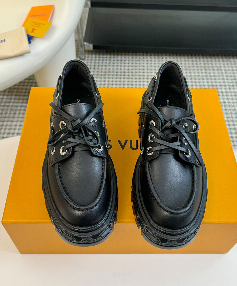 LV Record Boat Shoe