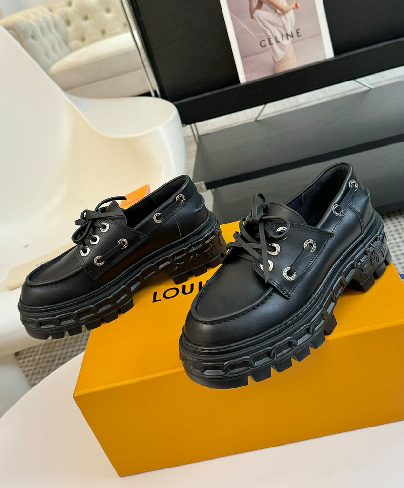 LV Record Boat Shoe